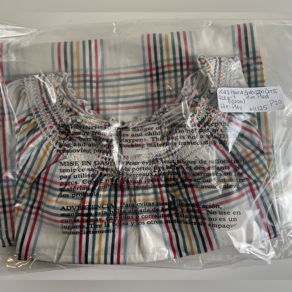 Hanna Andersson Smocked Primary Plaid Dress - Picture 13 of 13